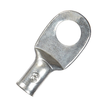 Jandorf Jandorf 8 Ga. Uninsulated Wire Electrical Lug Silver 2 pk 60771